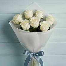 Букет 7 Белых роз Эдлесс Лав #REPLACE_PRED# Алексеевской Волгоградской области