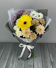 Букет цветов из:  Розы, Герберы и Хризантемы #REPLACE_PRED# Алексеевской Волгоградской области