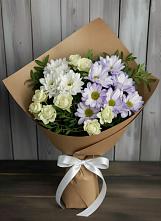 Букет цветов из:  Хризантемы и Розы в Алексеевской Волгоградской области