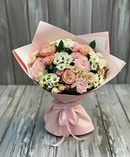 Букет цветов из:  Гвоздики, Розы и Хризантемы в Алексеевской Волгоградской области