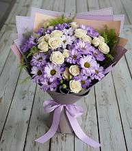 Букет цветов из:  Хризантемы и Розы #REPLACE_PRED# Алексеевской Волгоградской области