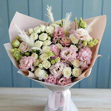 Букет цветов из:  Альстромерии и Розы в Алексеевской Волгоградской области